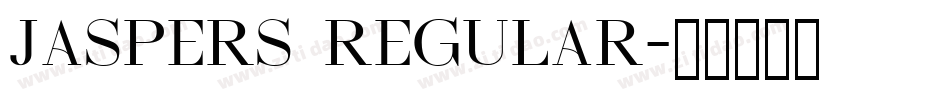 JASPERS Regular字体转换